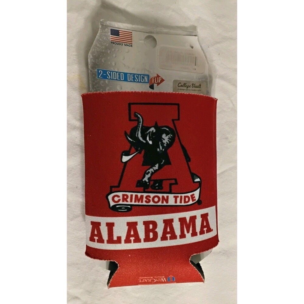 Alabama Crimson Tide College Vault Double Sided Can Cooler New
